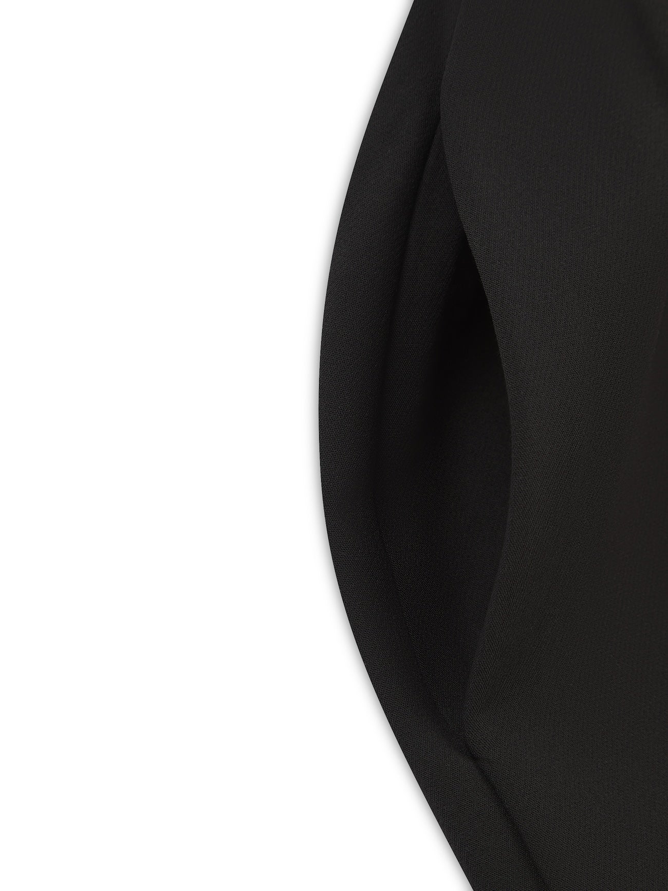 'MARILYN' EXAGGERATED SQUARE BANDEAU BUTTON DETAIL MIDI DRESS BLACK