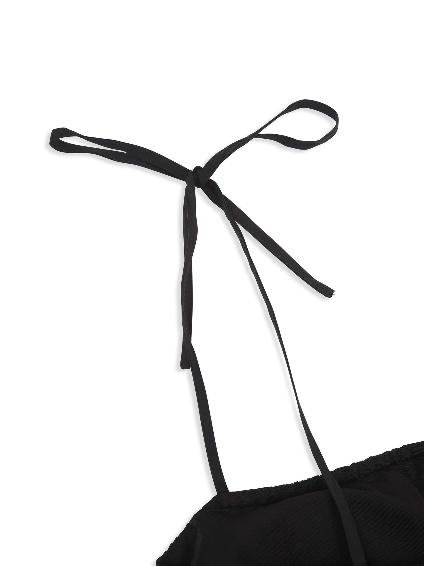'OFF CAMPUS' SHIRRED BODICE BALLOON LEG JUMPSUIT BLACK