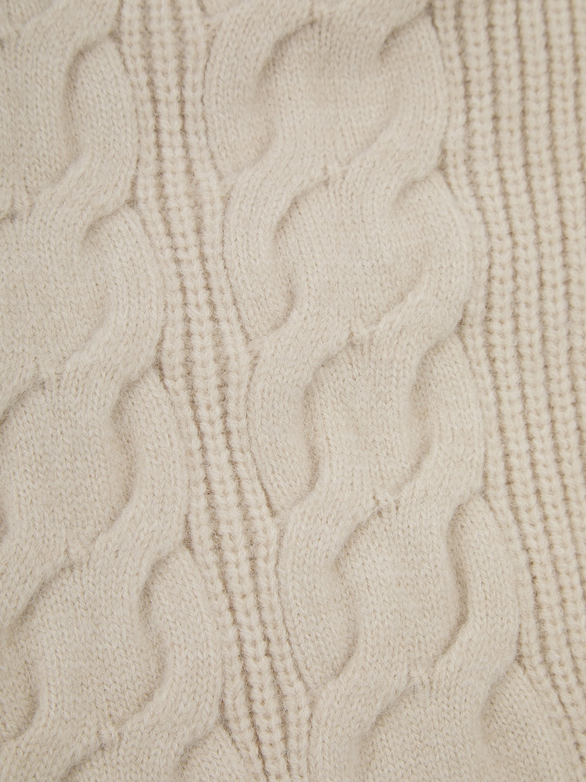 'MAISIE' CABLE KNIT CARDIGAN OAT BEIGE