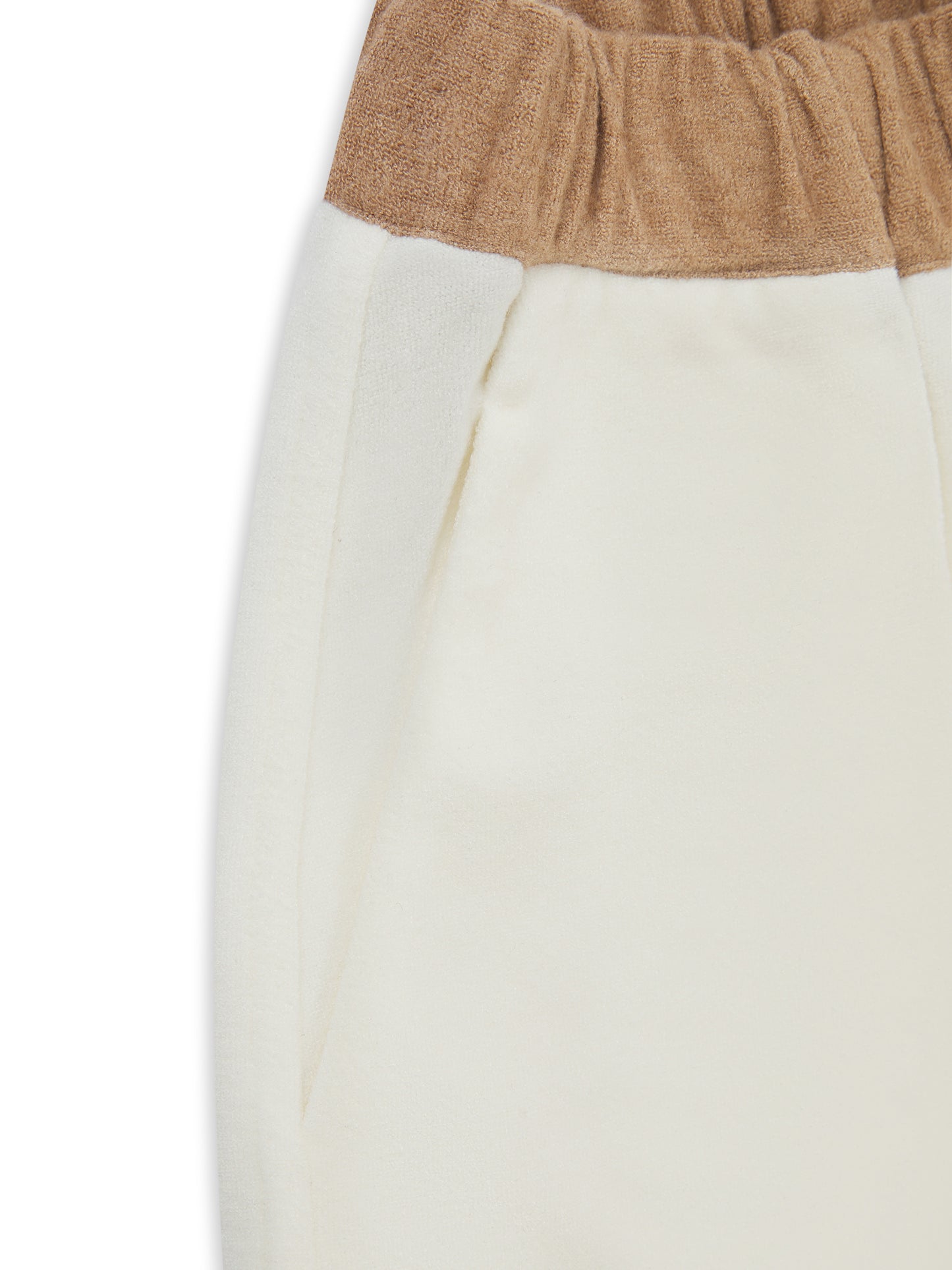 'MONACO' VELOUR TOWELLING A LINE FIT SHORT WHITE