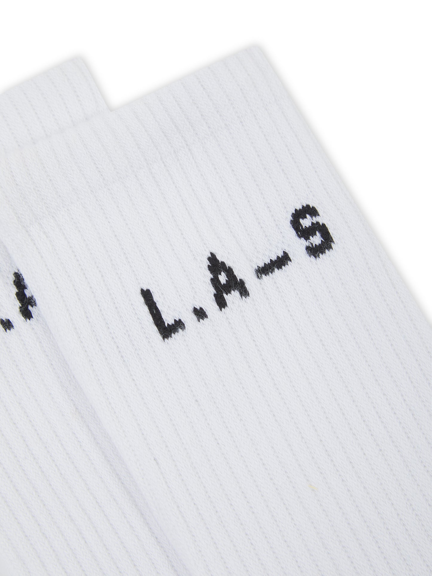 L.A-S CREW SOCKS TWINPACK IN WHITE