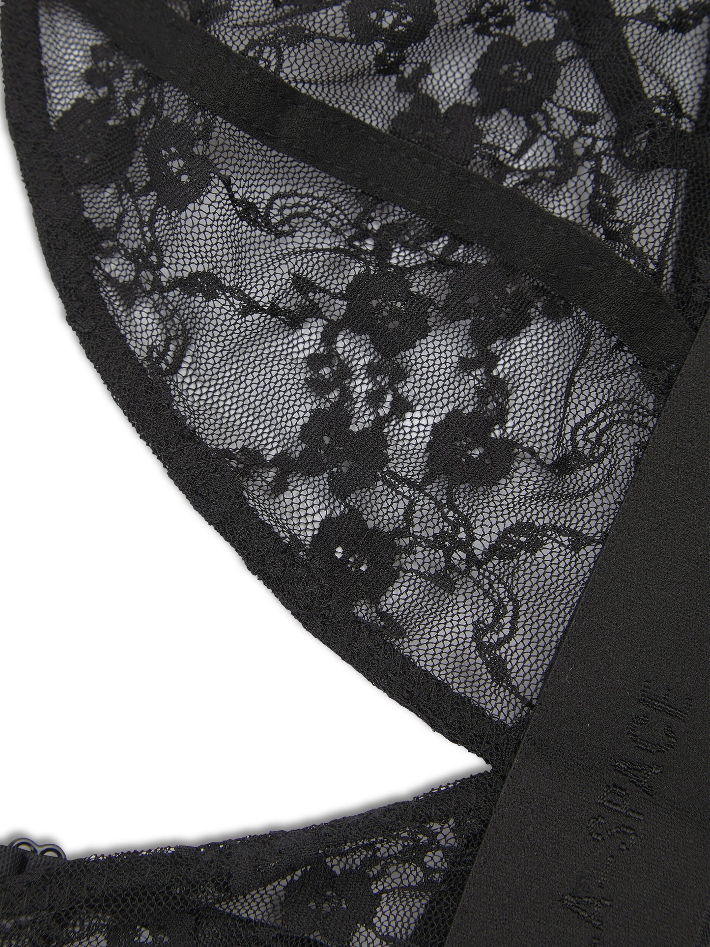 'MONROE' L.A-S LACE TRIANGLE BRALETTE BLACK