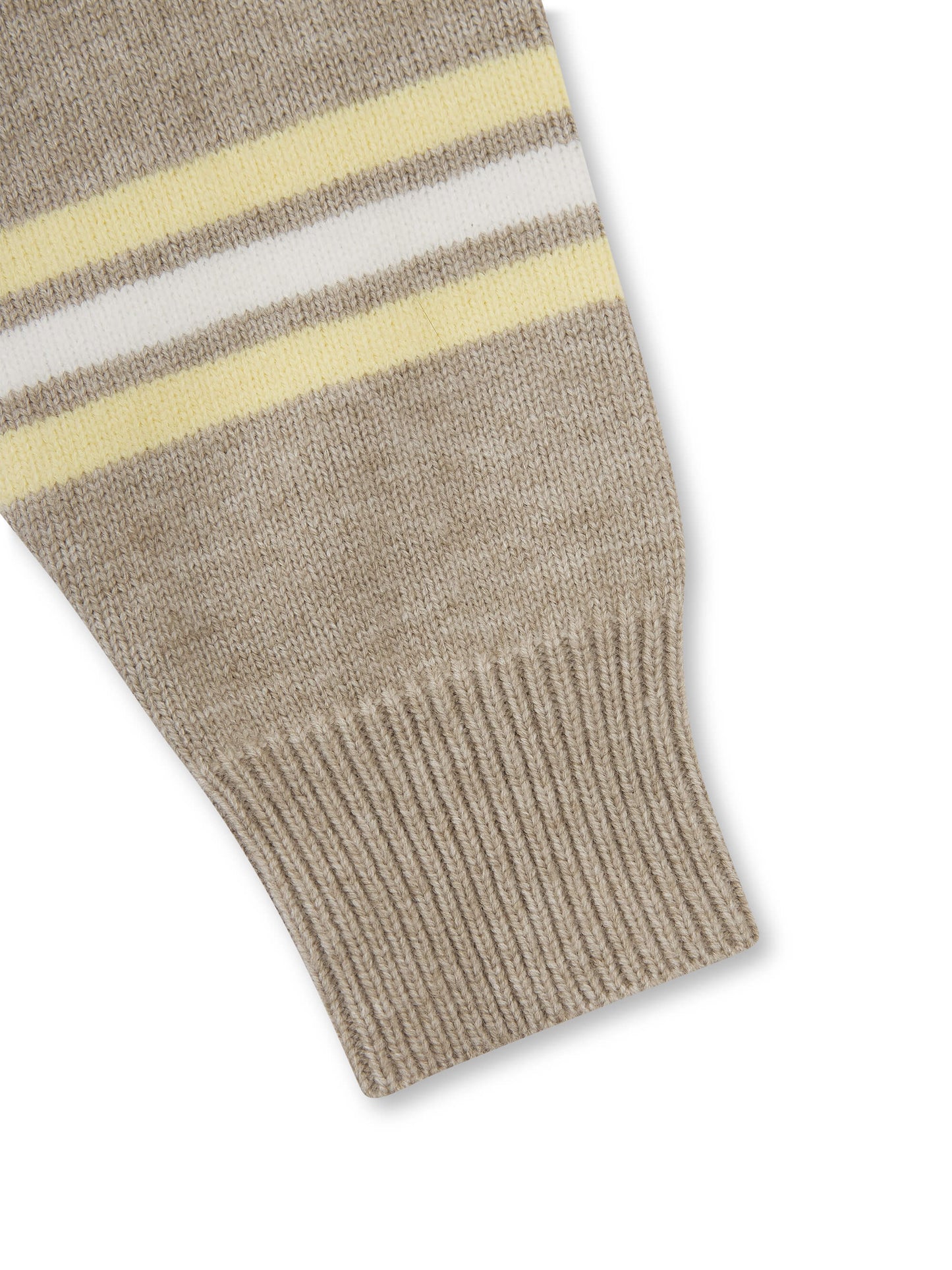 'SUKI' LAS KNITTED RUGBY TOP YELLOW MULTI