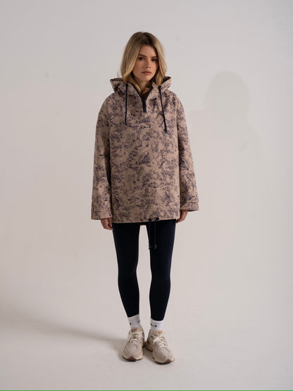 'VERMONT' OVERSIZED SIGNATURE PRINTED HOODED ANORAK