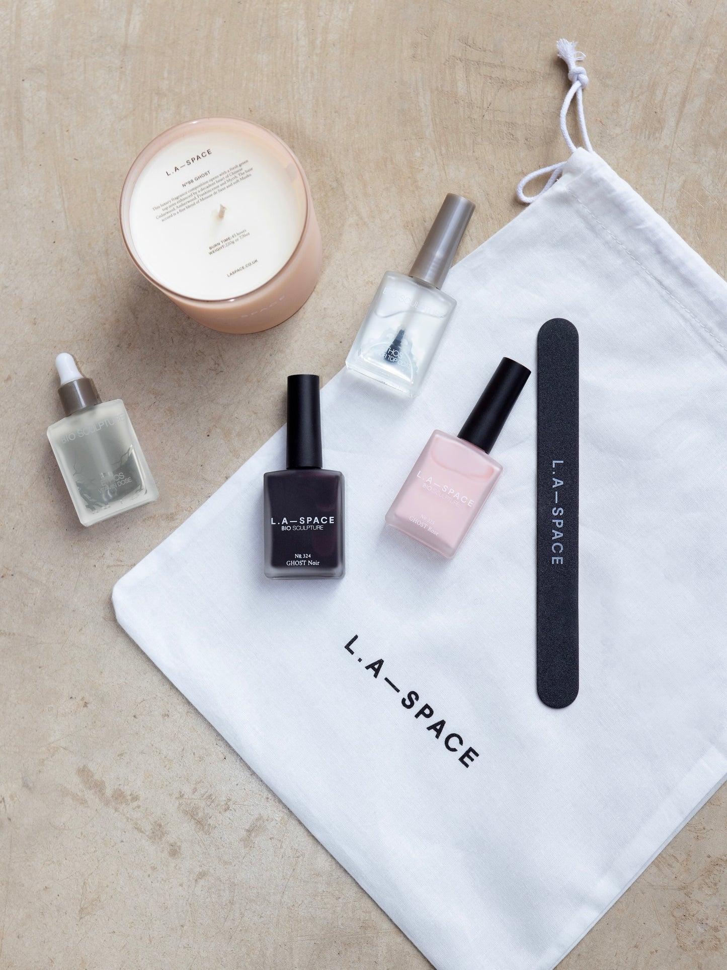 L.A-S X BIO SCULPTURE NAIL POLISH 6 PIECE KIT