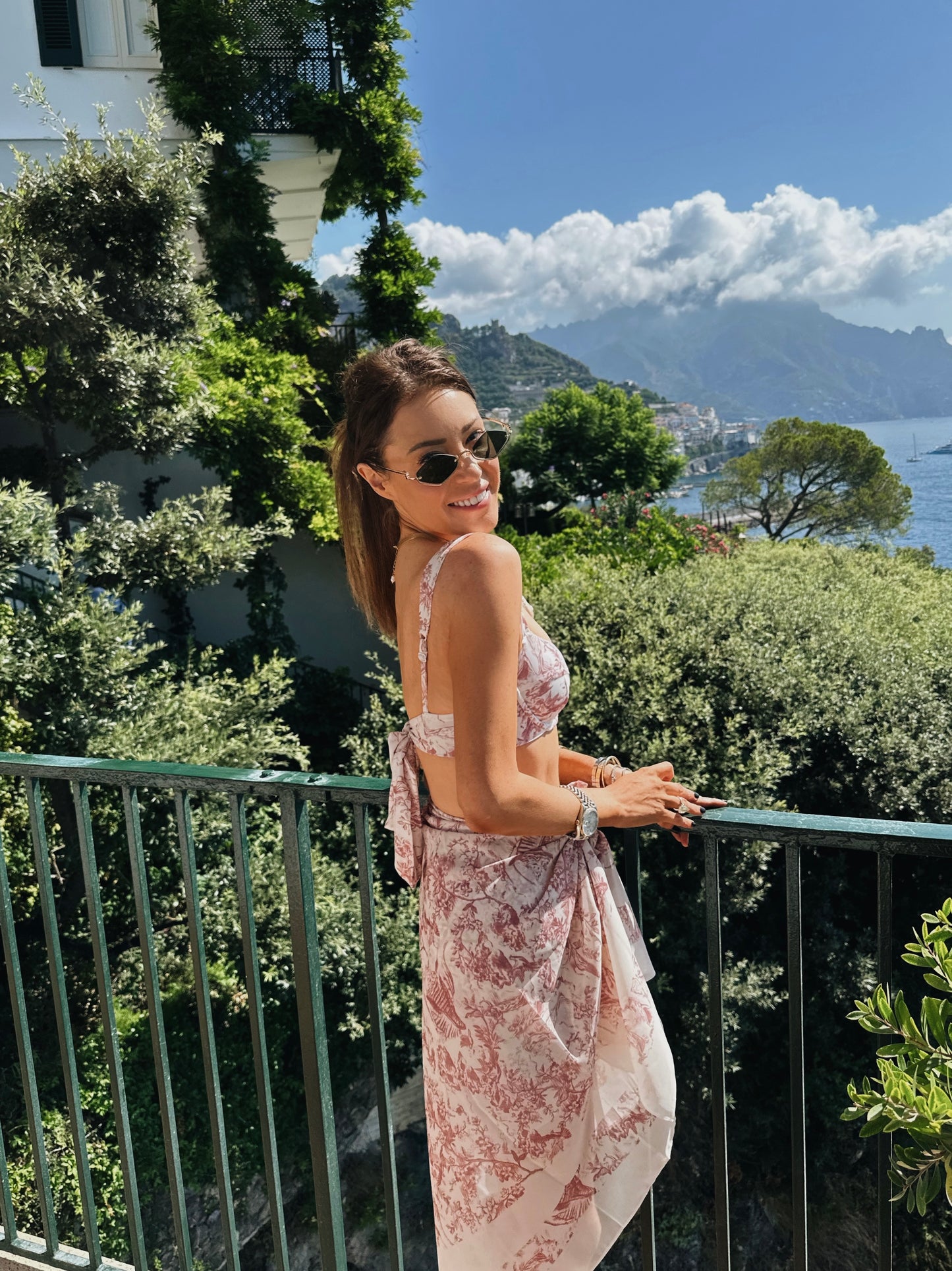 SELENE' UNDERWIRE SCULPT BIKINI TOP TOILE ROSE