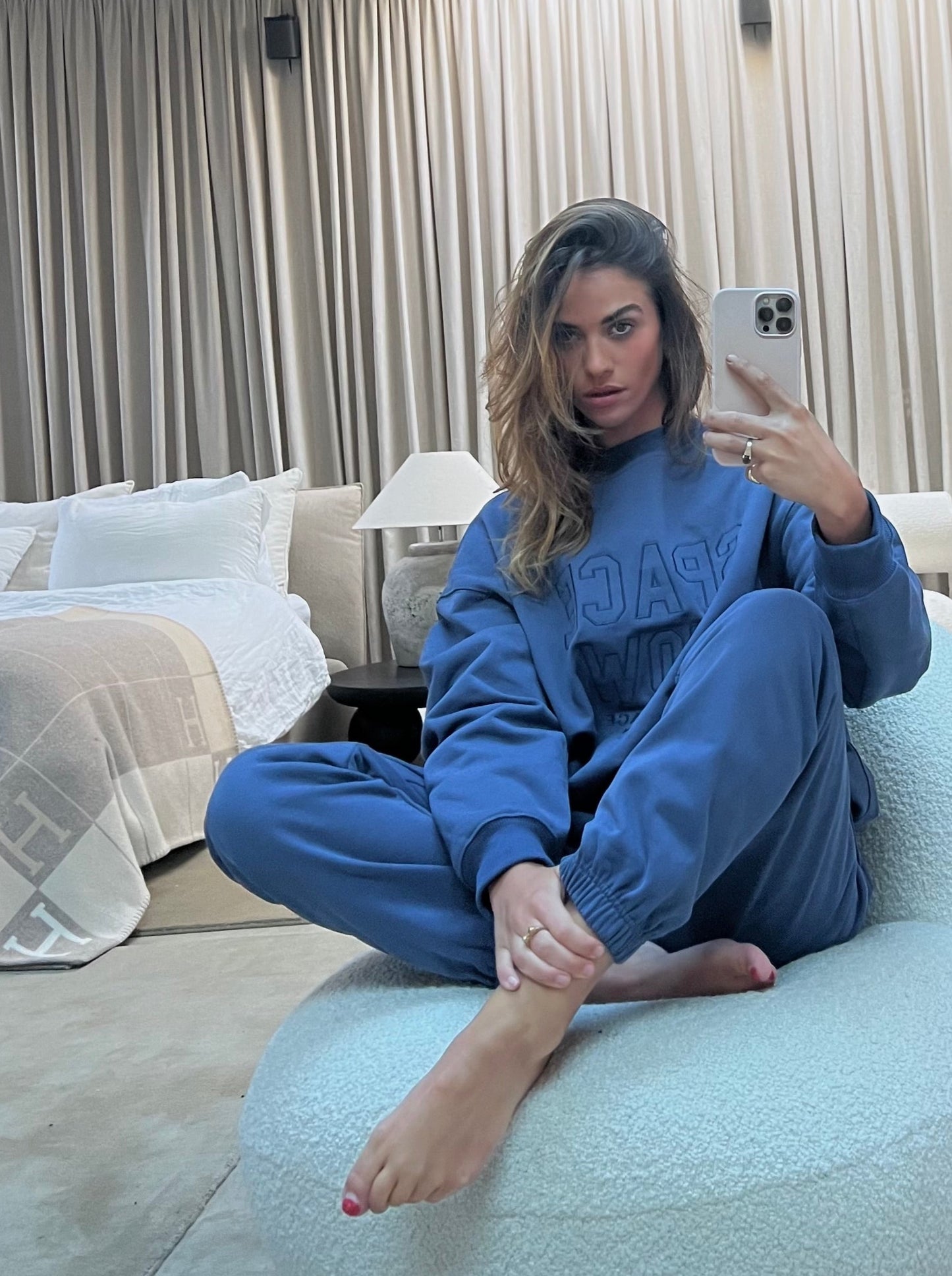 L.A- S RELAXED FIT JOGGERS NAVY