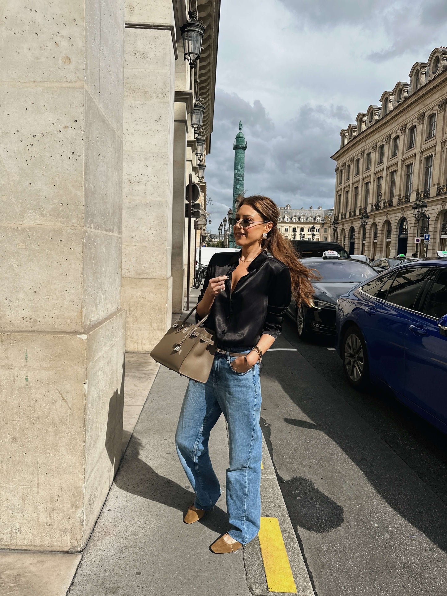 ‘LADY’ PERFECT FIT FLUID BLOUSE BLACK