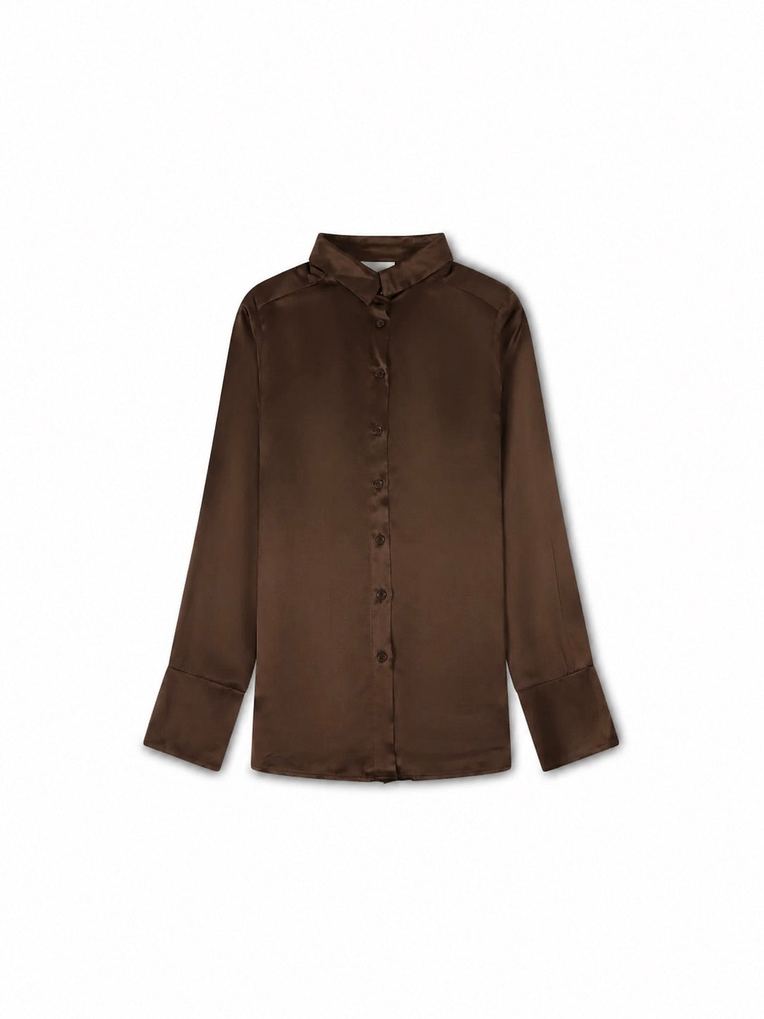 ‘LADY’ PERFECT FIT FLUID BLOUSE BROWN