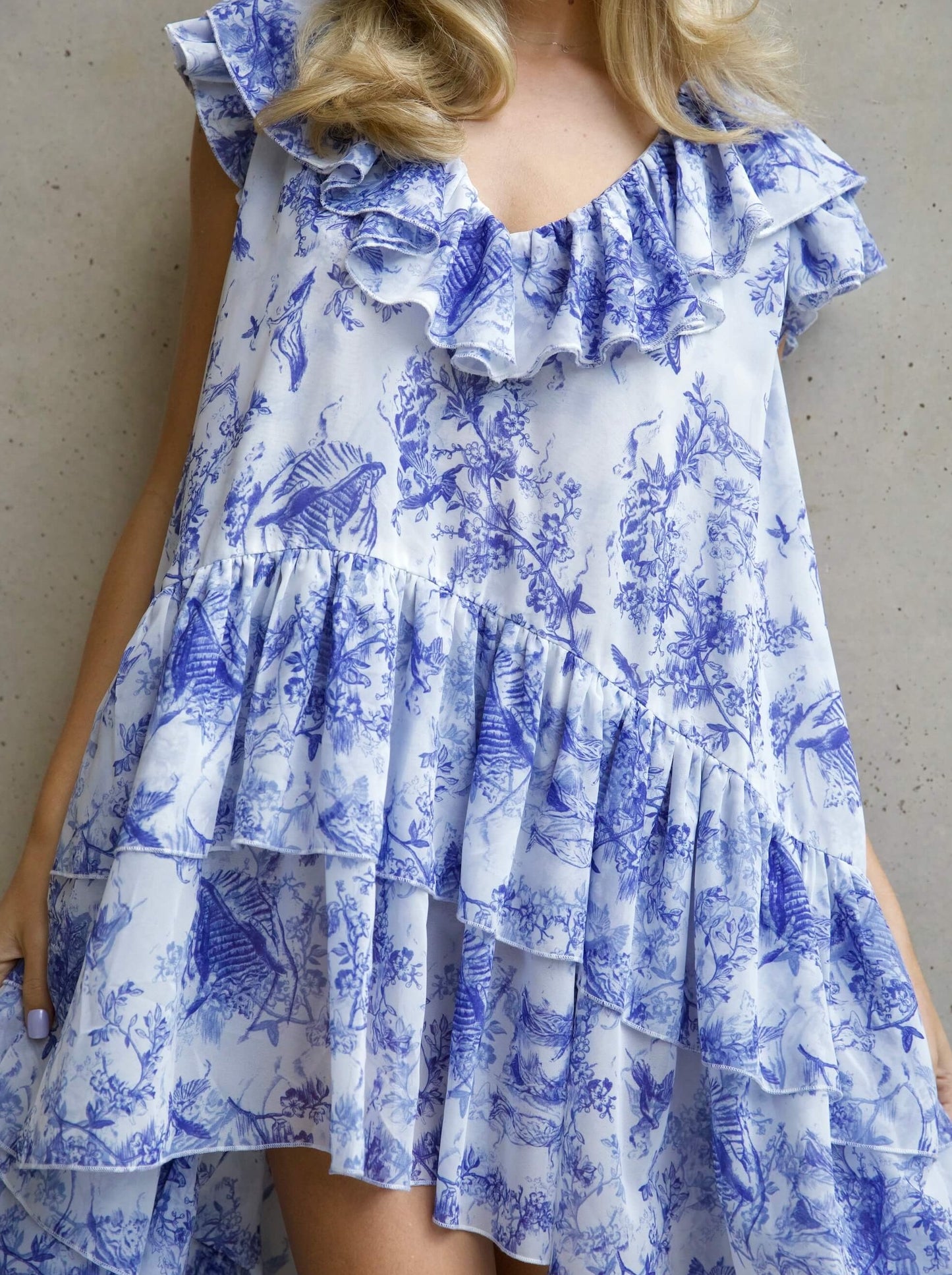 'APHRODITE' HIGH LOW HEM VOLUME DRESS TOILE