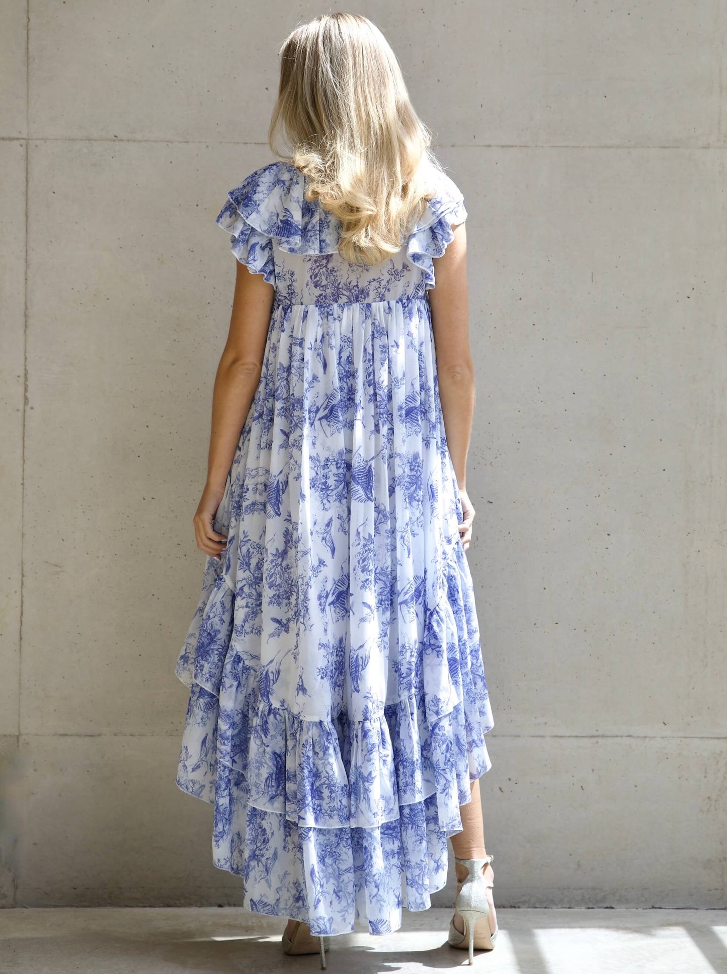 'APHRODITE' HIGH LOW HEM VOLUME DRESS TOILE