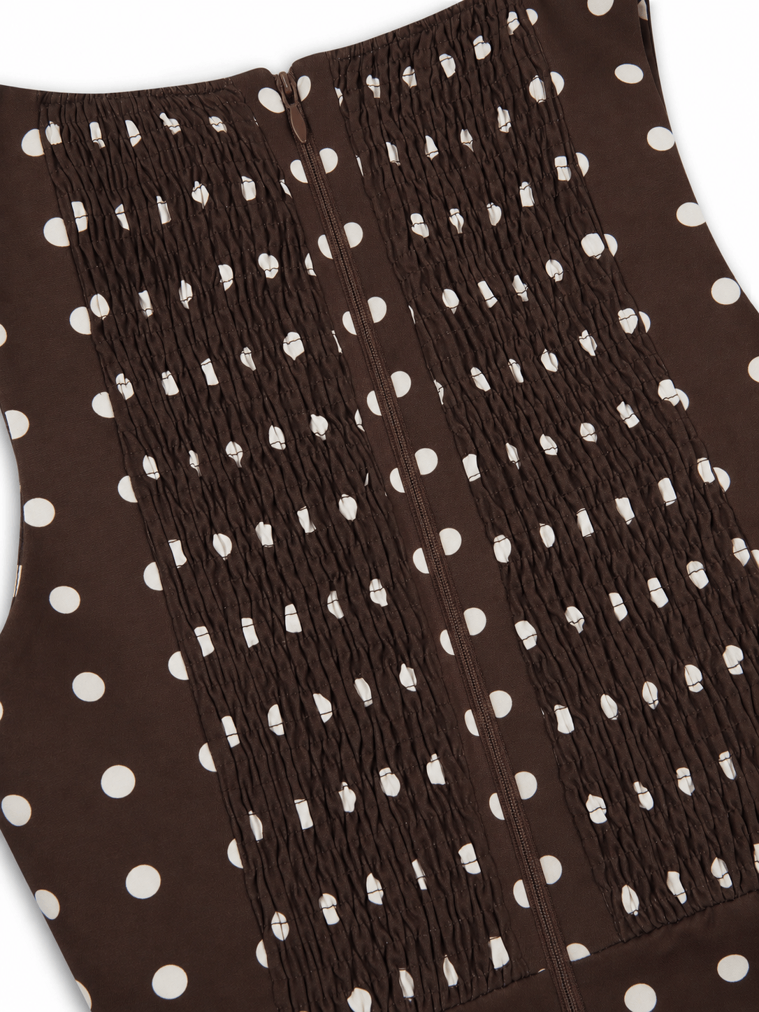 *COMING SOON* POLKA DOT BUTTON HOURGLASS MICRO MINI DRESS BROWN