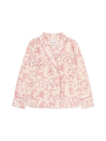 L.A-S SIGNATURE TOILE 5 PIECE NIGHTWEAR GIFT SET ROSE