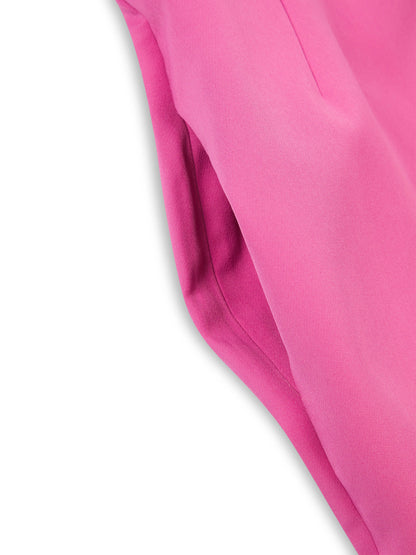 'JACKIE O' OFF THE SHOULDER HOURGLASS MIDI DRESS PINK