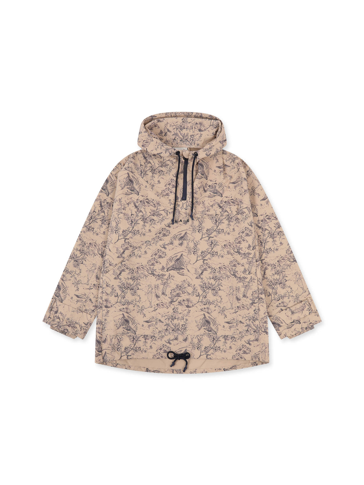 'VERMONT' OVERSIZED SIGNATURE PRINTED HOODED ANORAK