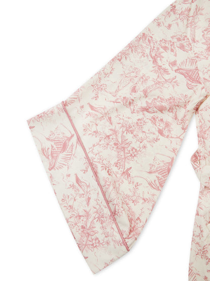 L.A-S SIGNATURE TOILE ROBE ROSE TOILE