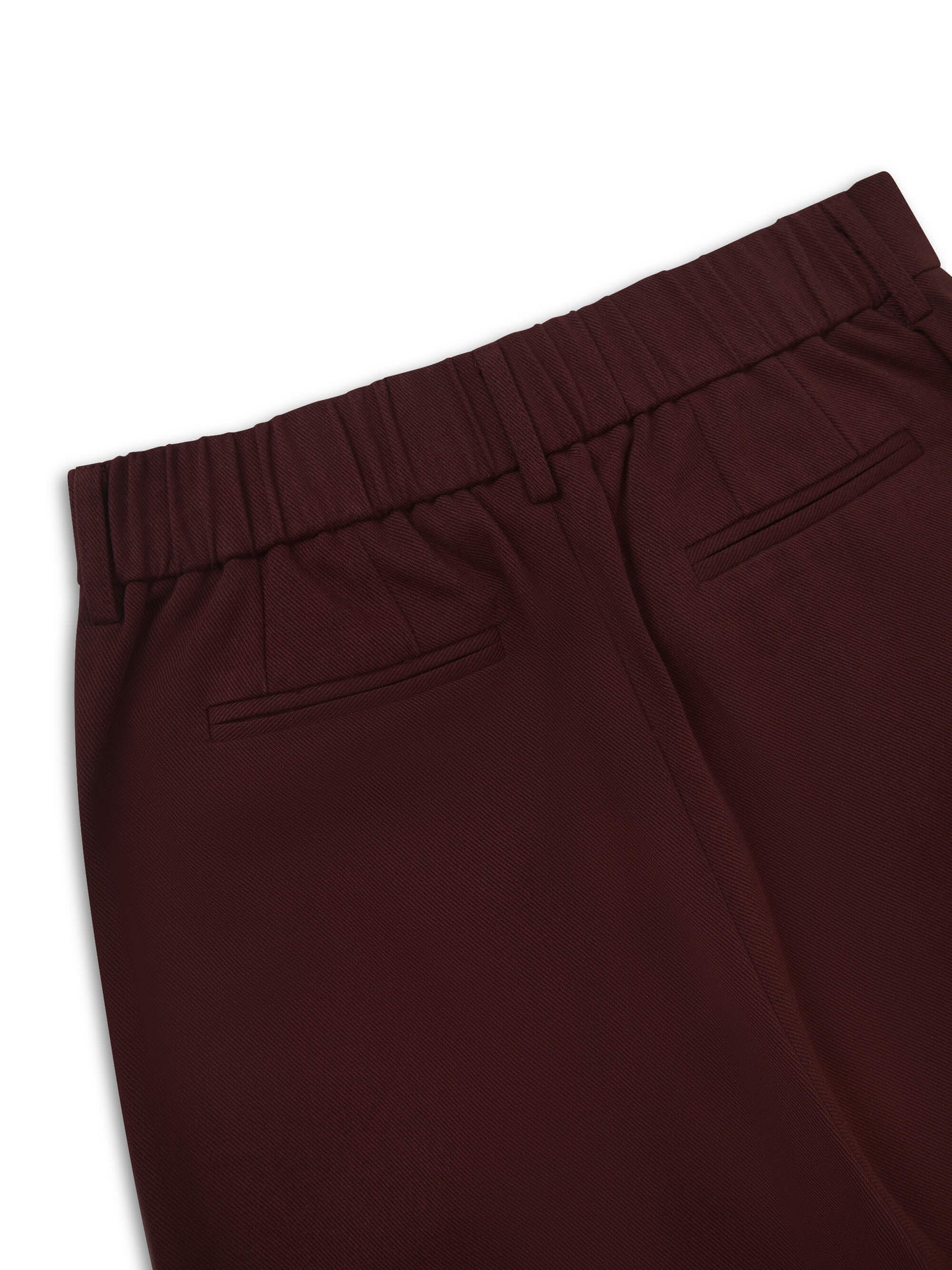 'ASTON' TAILORED CIGARETTE TROUSERS BURGUNDY