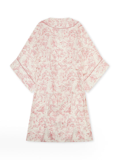 L.A-S SIGNATURE TOILE ROBE ROSE TOILE