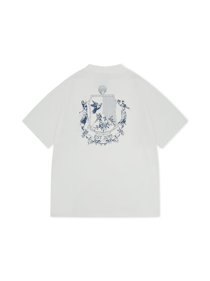 L.A-S VARSITY OVERSIZED T-SHIRT WHITE