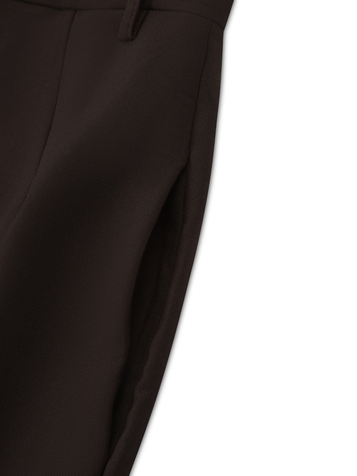 'SERENA' HOURGLASS MAXI SKIRT BROWN