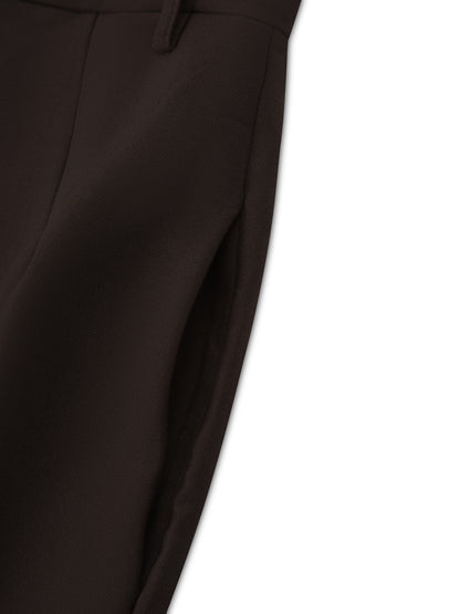 'SERENA' HOURGLASS MAXI SKIRT BROWN