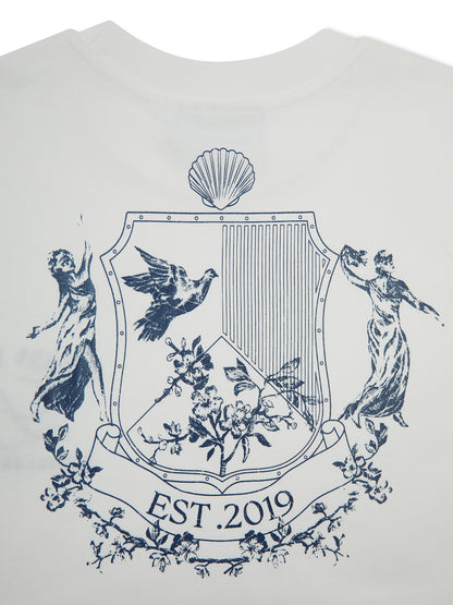 L.A-S VARSITY OVERSIZED T-SHIRT WHITE