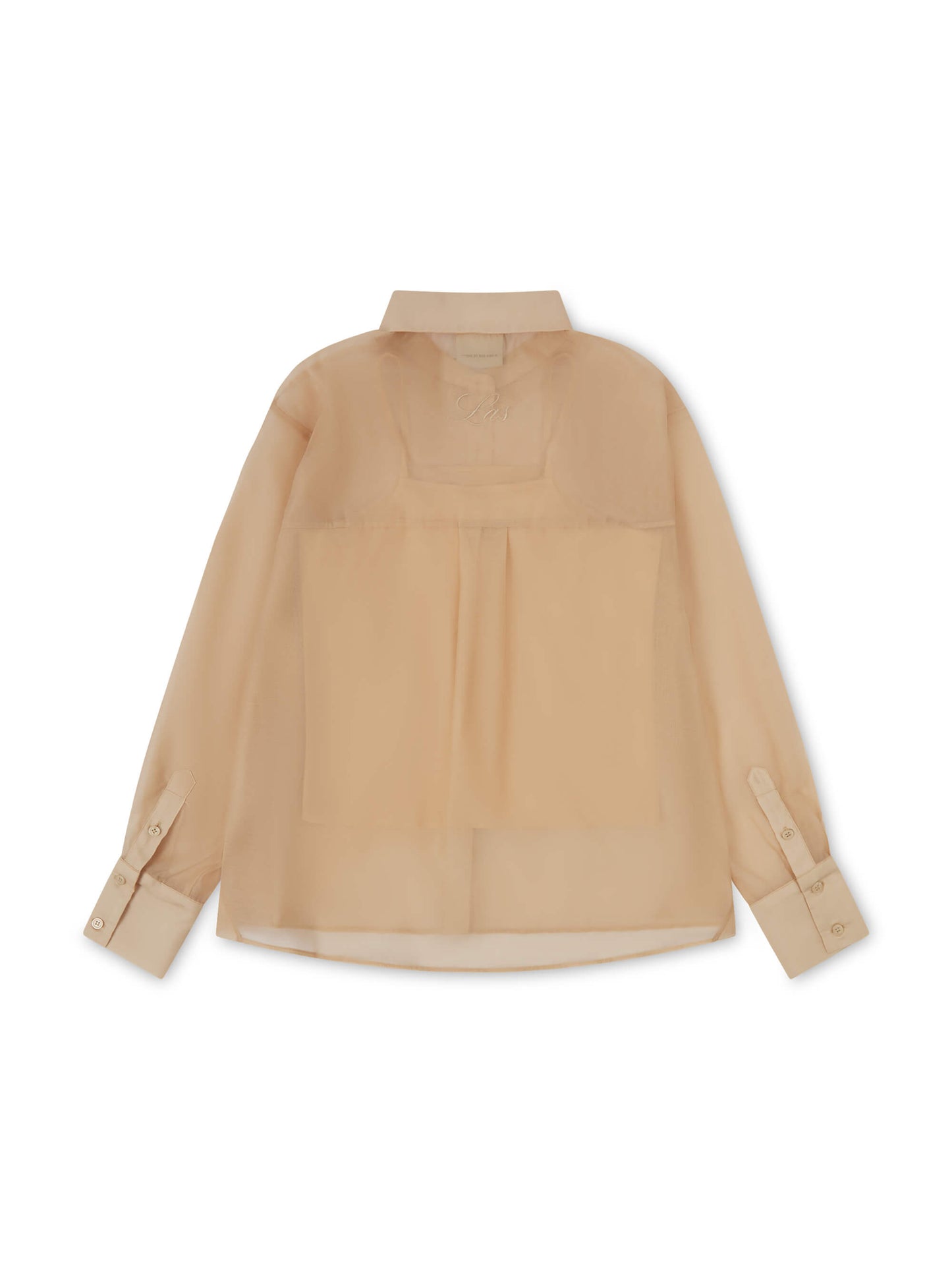 ORGANZA OVERSIZED SHIRT CAMEL