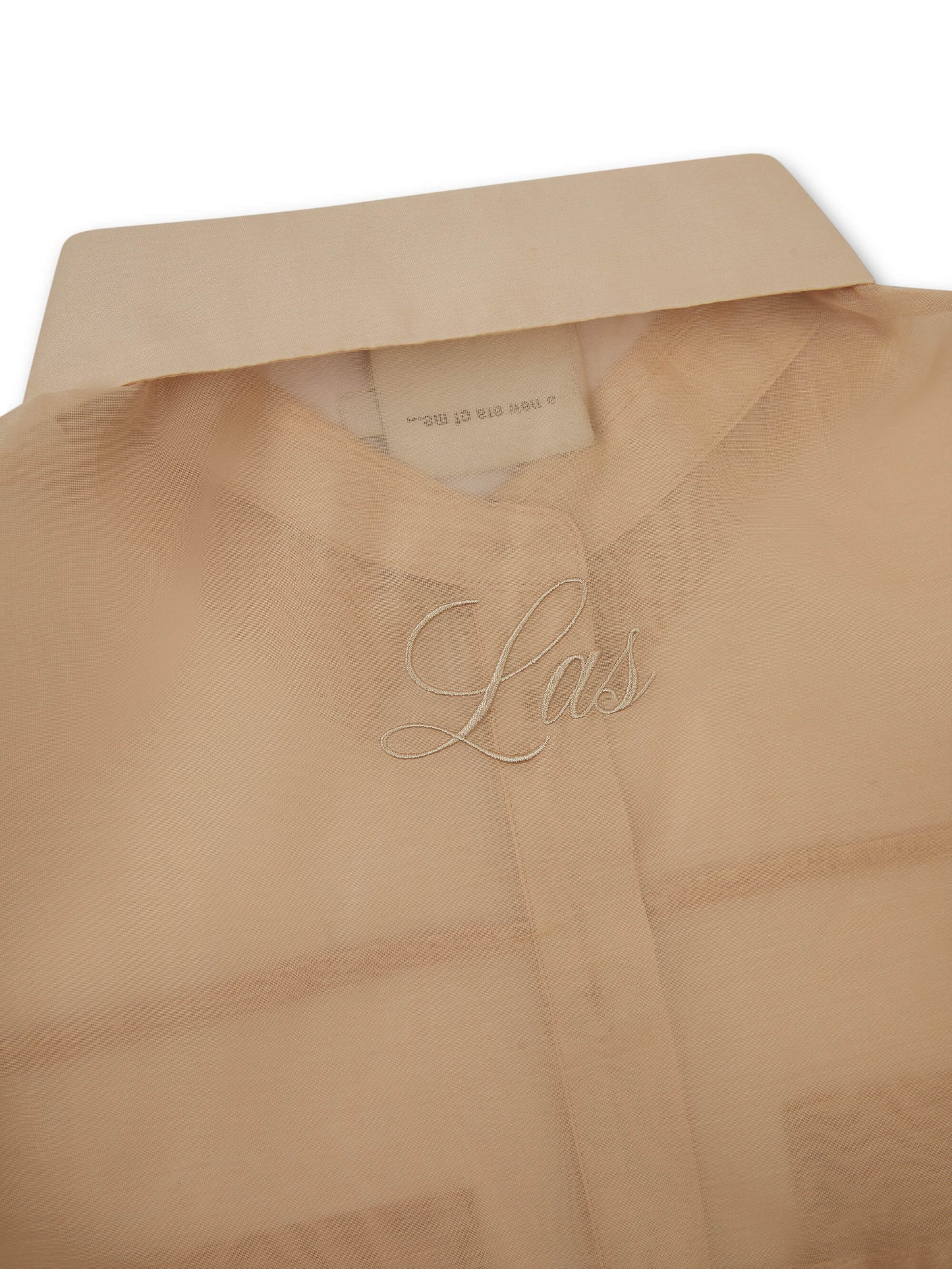 ORGANZA OVERSIZED SHIRT CAMEL