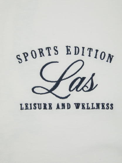 L.A-S VARSITY OVERSIZED T-SHIRT WHITE