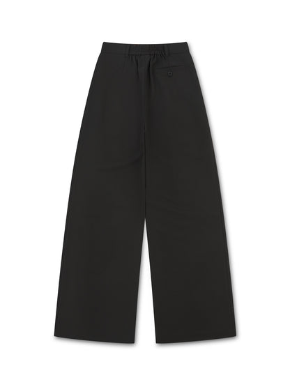 'SAMANTHA' DEEP PLEAT WIDE LEG TROUSERS BLACK