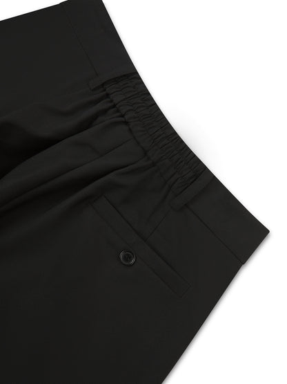 'SAMANTHA' DEEP PLEAT WIDE LEG TROUSERS BLACK