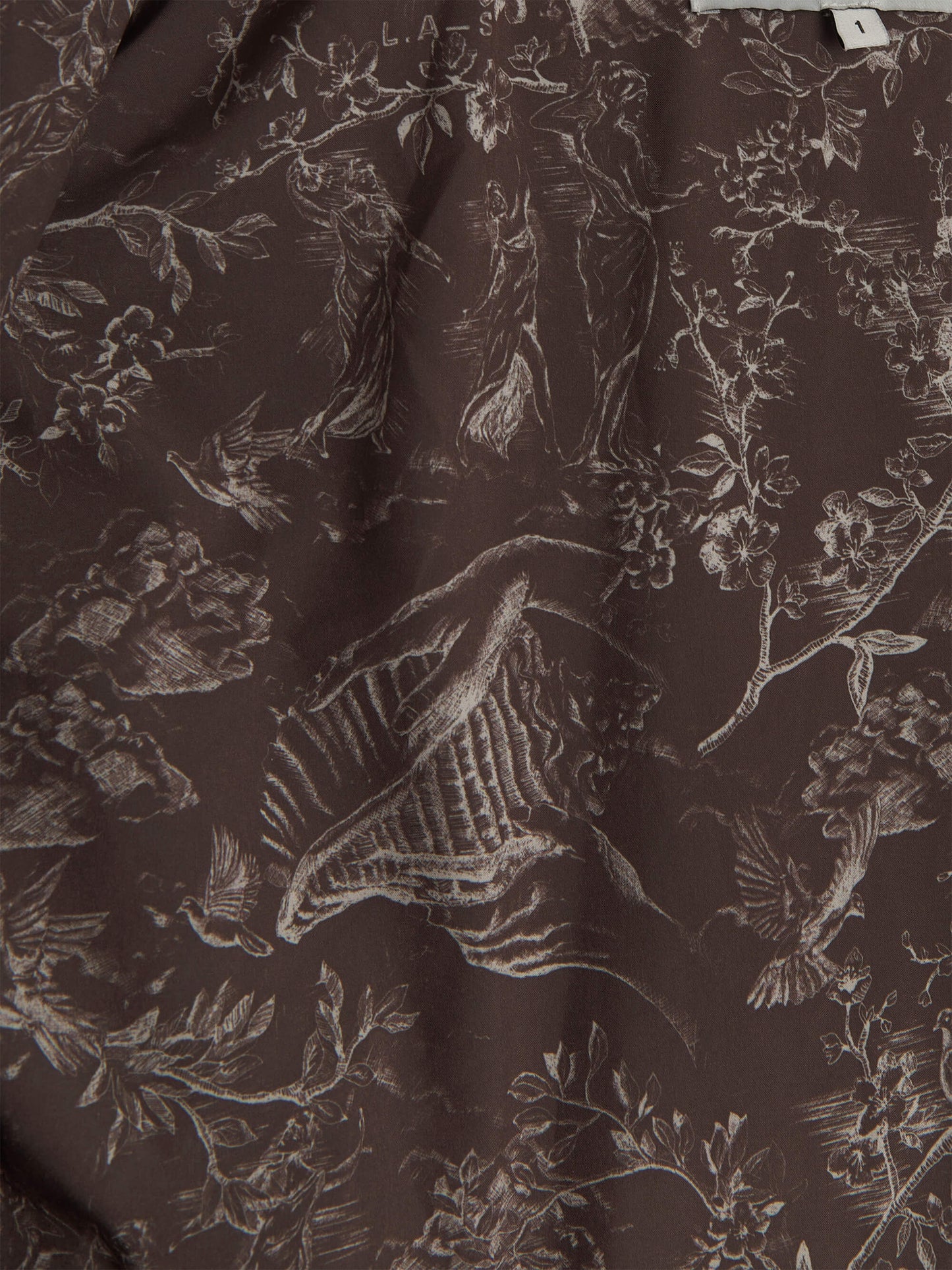 'XOXO' FAUX FUR CROPPED JACKET BROWN