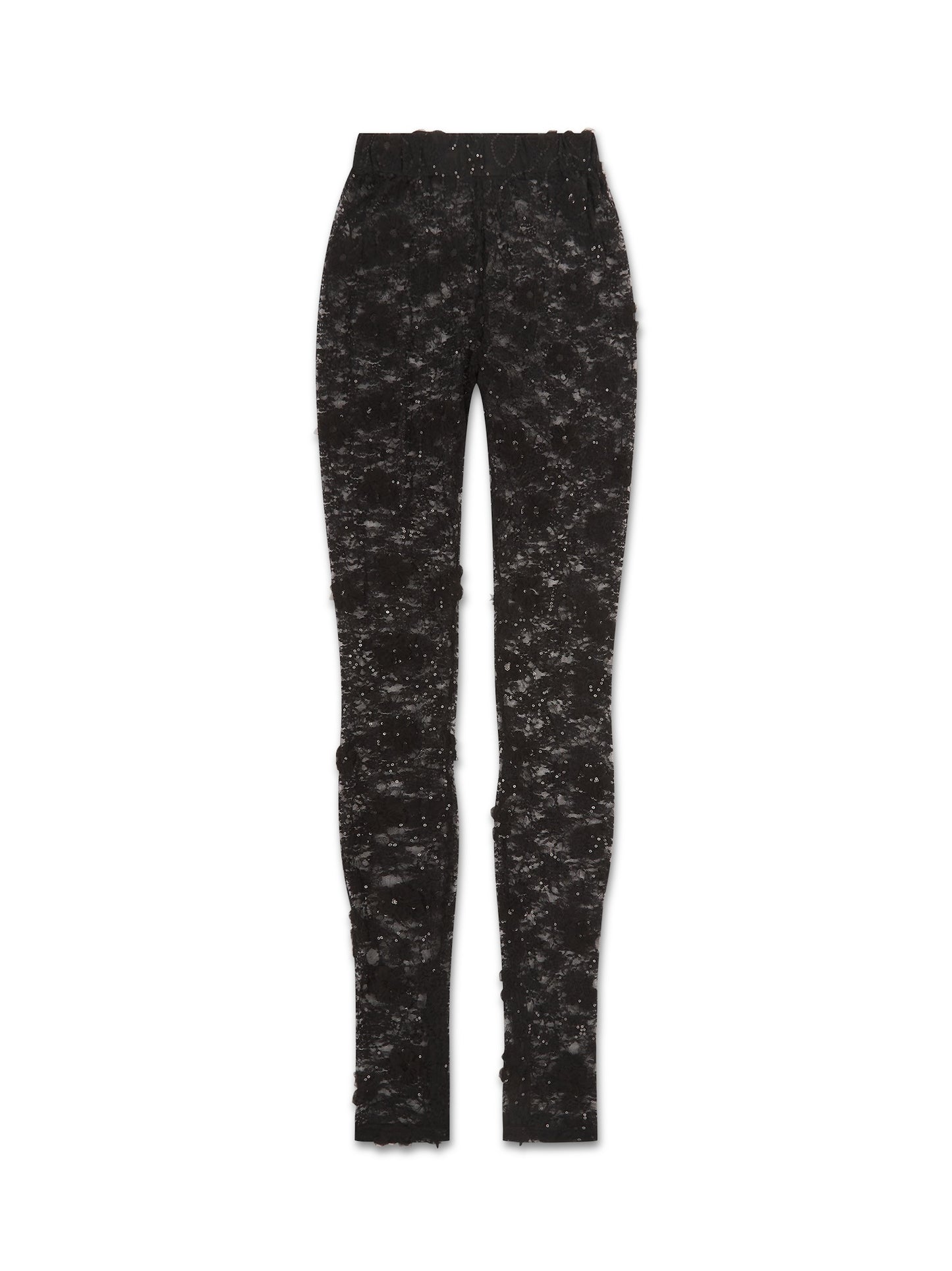 'GRACIE' LACE & SEQUIN SIDE ZIP LEGGINGS
