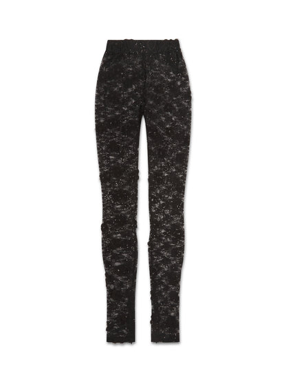 'GRACIE' LACE & SEQUIN SIDE ZIP LEGGINGS