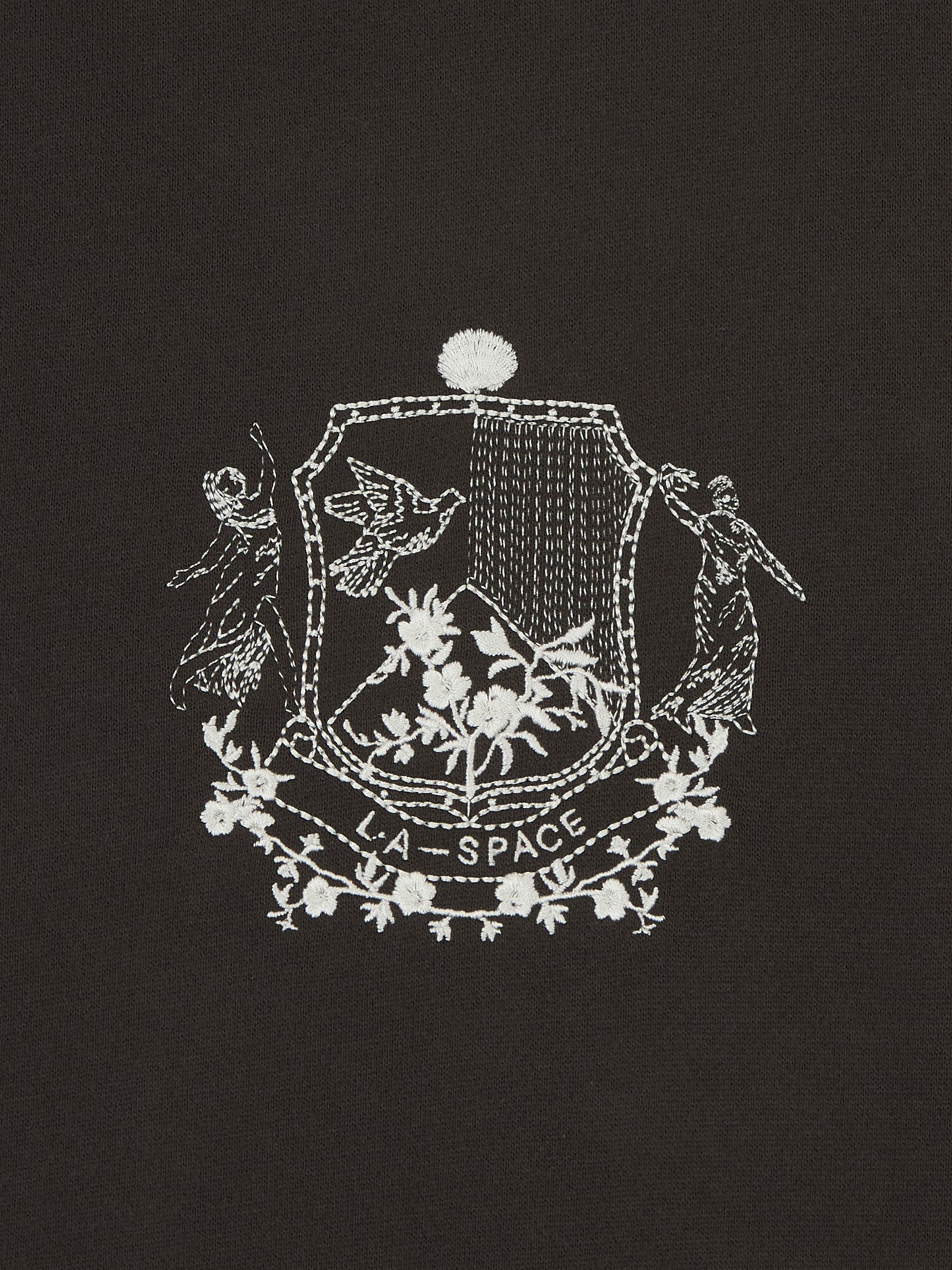 'UNIVERSITE' CROPPED OVERSIZED SWEATSHIRT SLATE GREY