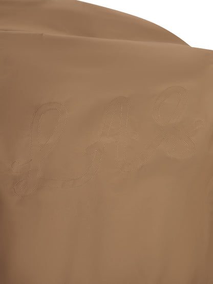 'MARAIS' SHAWL COLLAR BELTED PUFFER OVERSIZED JACKET BROWN