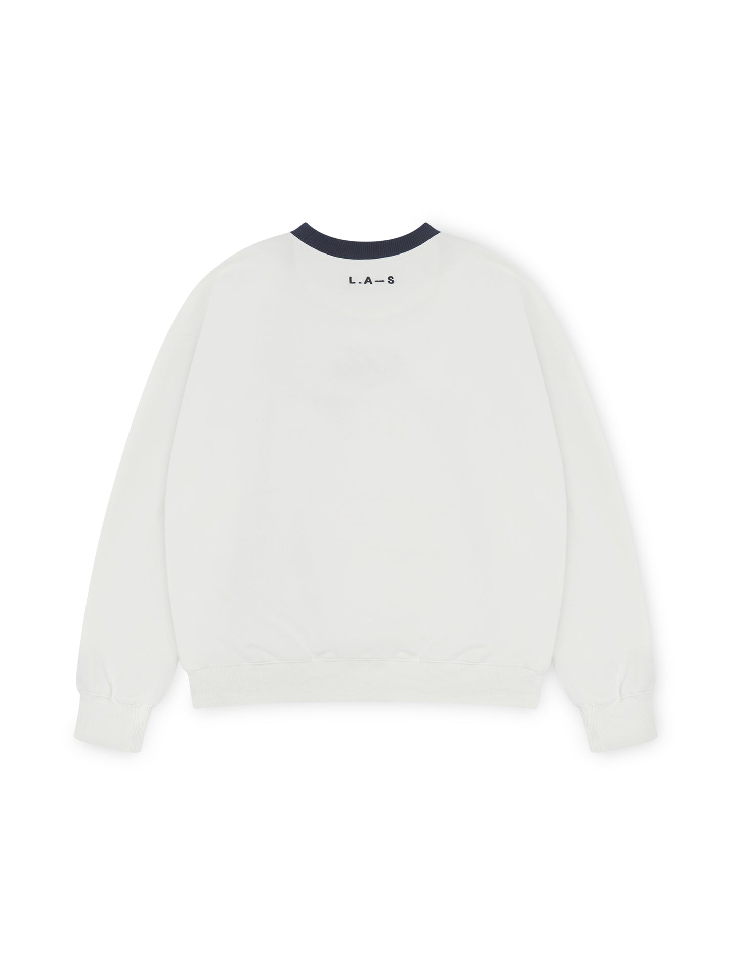 'MARINA' EMBROIDERED OVERSIZED SWEATSHIRT WHITE