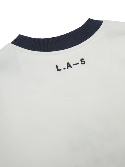 'MARINA' EMBROIDERED OVERSIZED SWEATSHIRT WHITE