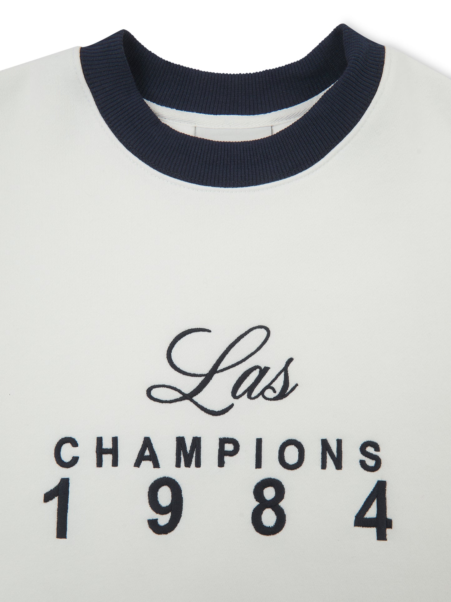 'MARINA' EMBROIDERED OVERSIZED SWEATSHIRT WHITE