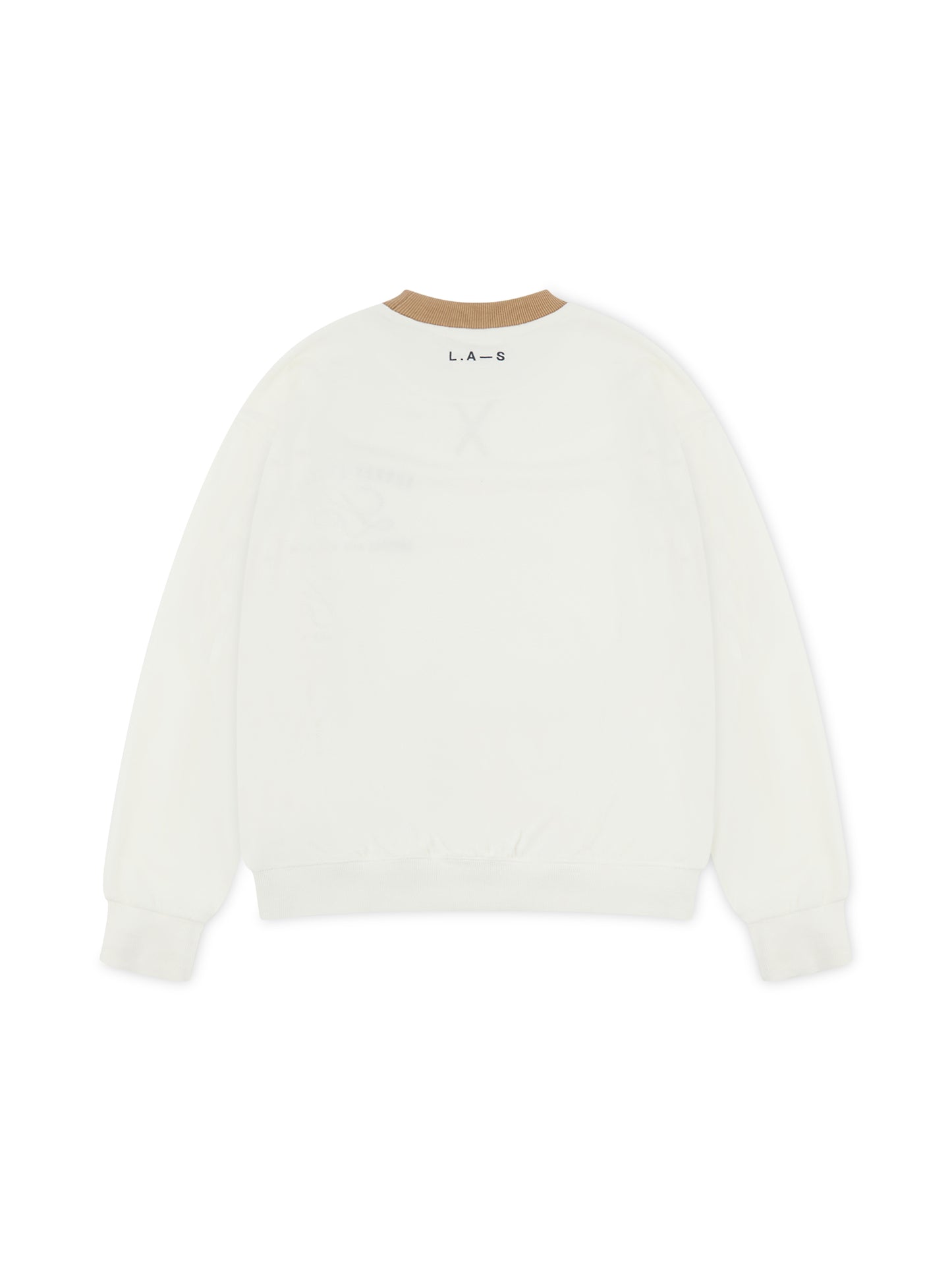 'MONACO' VELOUR TOWELLING OVERSIZED SWEATSHIRT WHITE