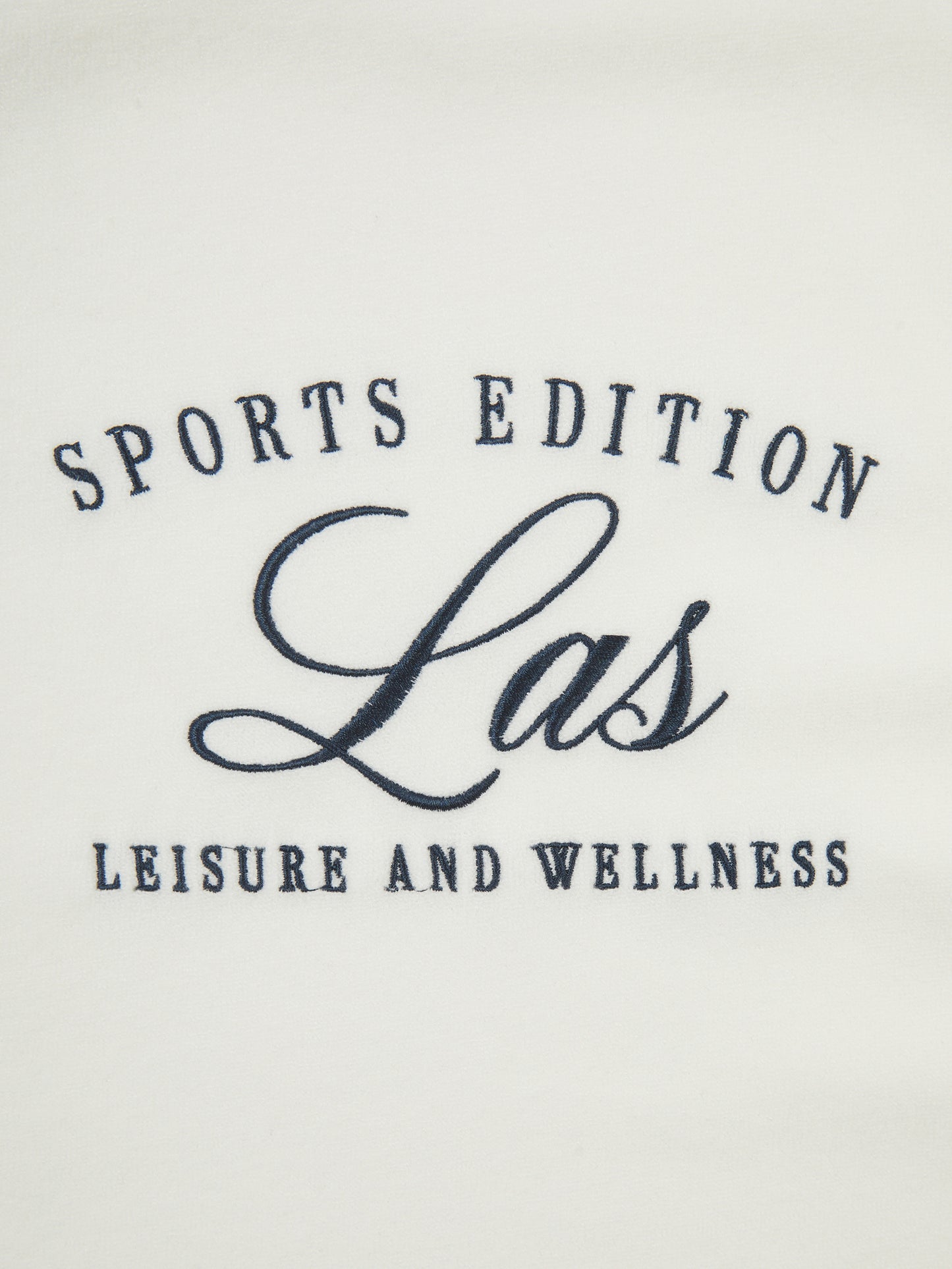 'MONACO' VELOUR TOWELLING OVERSIZED SWEATSHIRT WHITE