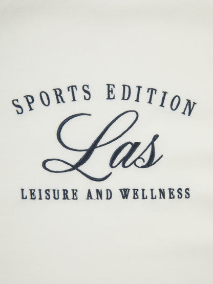 'MONACO' VELOUR TOWELLING OVERSIZED SWEATSHIRT WHITE