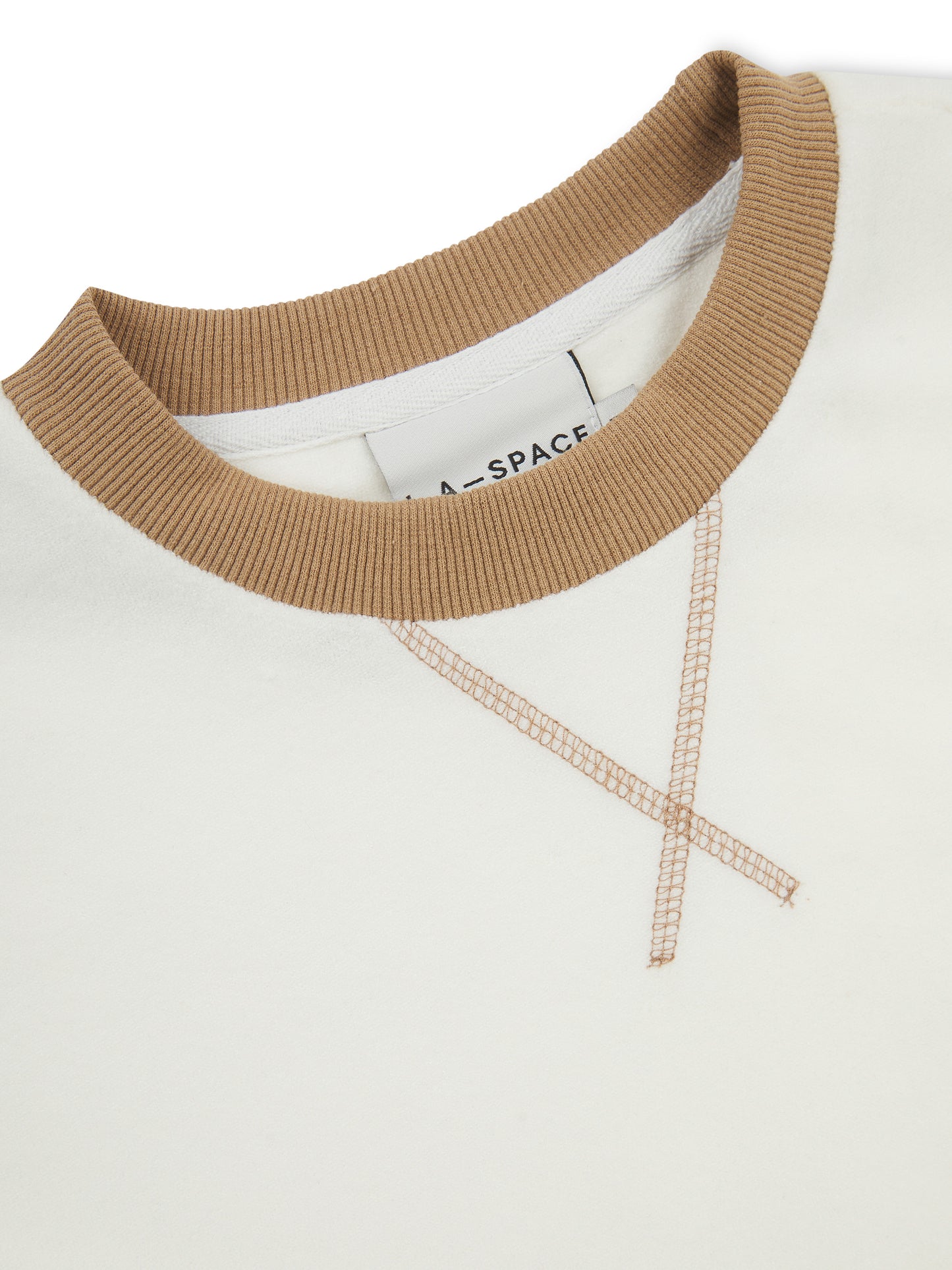 'MONACO' VELOUR TOWELLING OVERSIZED SWEATSHIRT WHITE