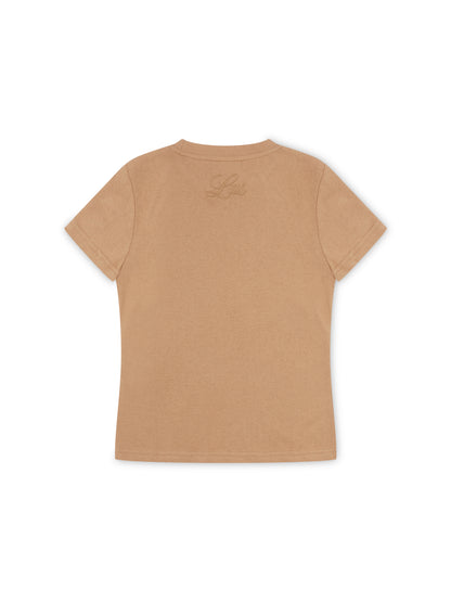 JERSEY BABY TEE CAMEL