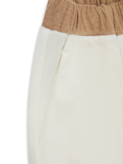 'MONACO' VELOUR TOWELLING A LINE FIT SHORT WHITE