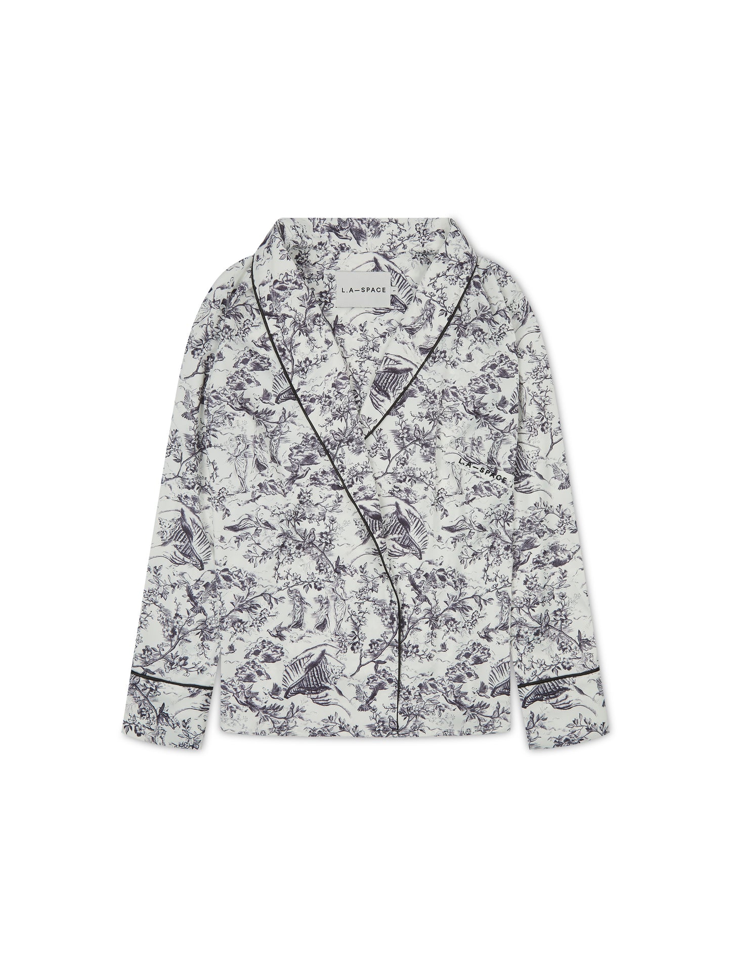 L.A-S SIGNATURE 5 PIECE NIGHTWEAR GIFT SET WHITE MULTI