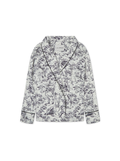 L.A-S SIGNATURE 5 PIECE NIGHTWEAR GIFT SET WHITE MULTI