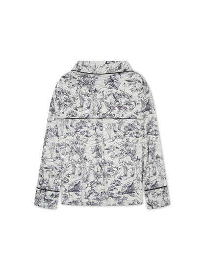 L.A-S SIGNATURE 5 PIECE NIGHTWEAR GIFT SET WHITE MULTI