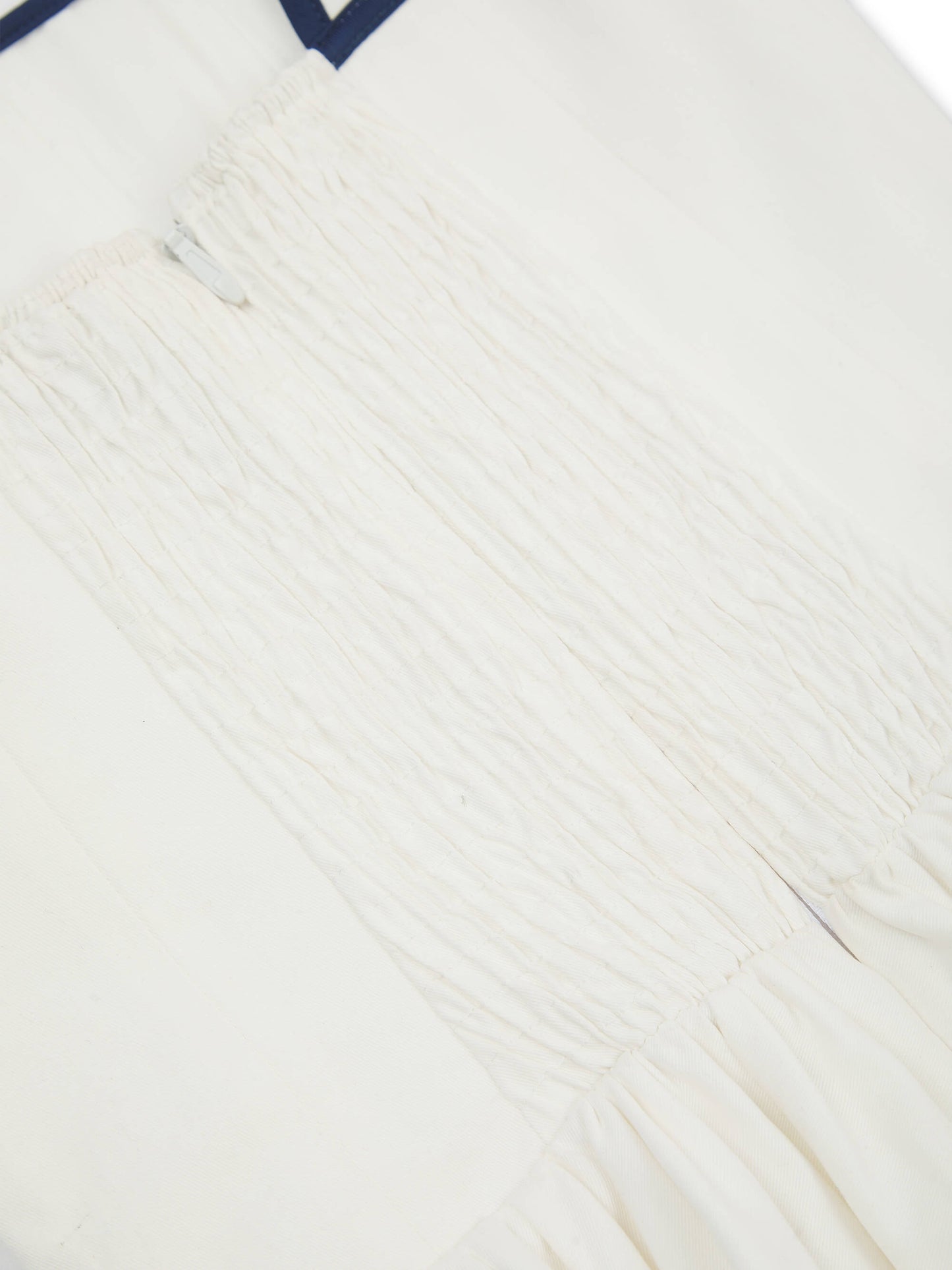 'CHLOE' CORSETED SQUARE NECK MIDI DRESS WHITE