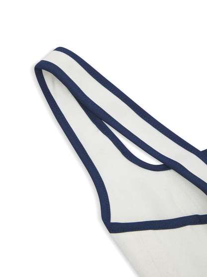 'CHLOE' CORSETED SQUARE NECK MIDI DRESS WHITE